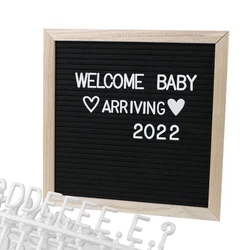 Felt Letter Board 460 Letters Letterboard Corkboard 10x10 Inch Convey Information Home Decor Oak Wood Message Boards