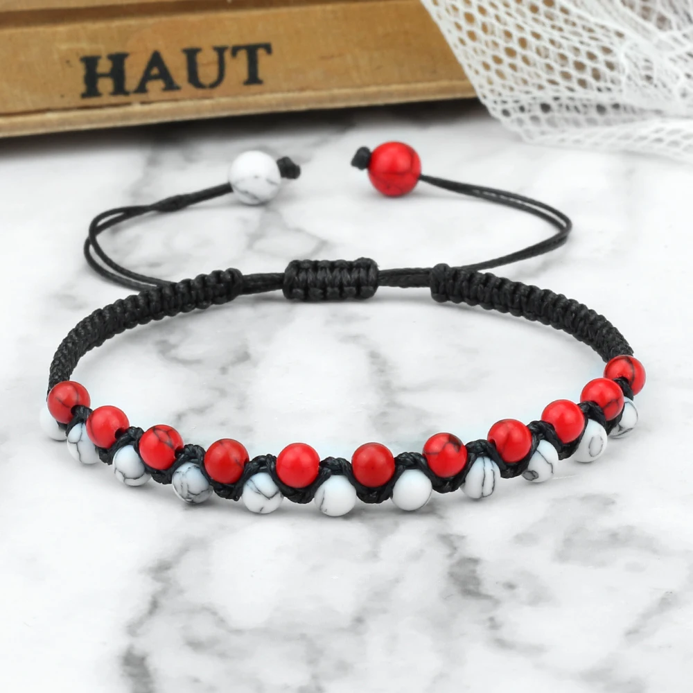 4mm Double Layer Natural Stone Bracelets Handmade Tiger Eye Obsidian Braided Bangles For Men Women Trendy Couple Healing Jewelry