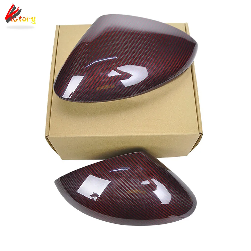 

Real Carbon Car Mirror Caps For Alfa Romeo Stelvio 2016-2022 Add On Style Door Side Rear Mirror Cover 1 Pair