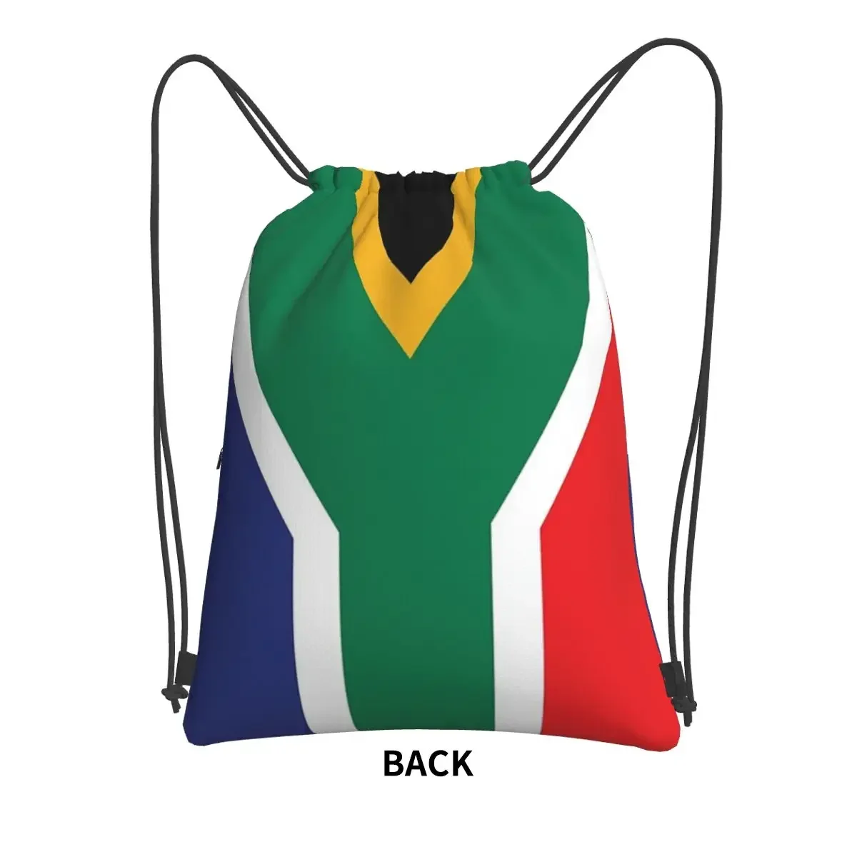 South Africa Flag Portable Backpack Drawstring Bag Multi-function Drawstring Bundle Pocket Storage Bag For Sport Man Woman