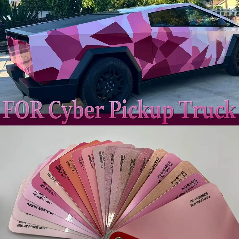 

PPF Carbon Fiber Pattern PPF Car Paint Protection Engine Film Trim for Tesla Cybertruck 2024 2025 2026-Up Decal Kit Anti-Scratch