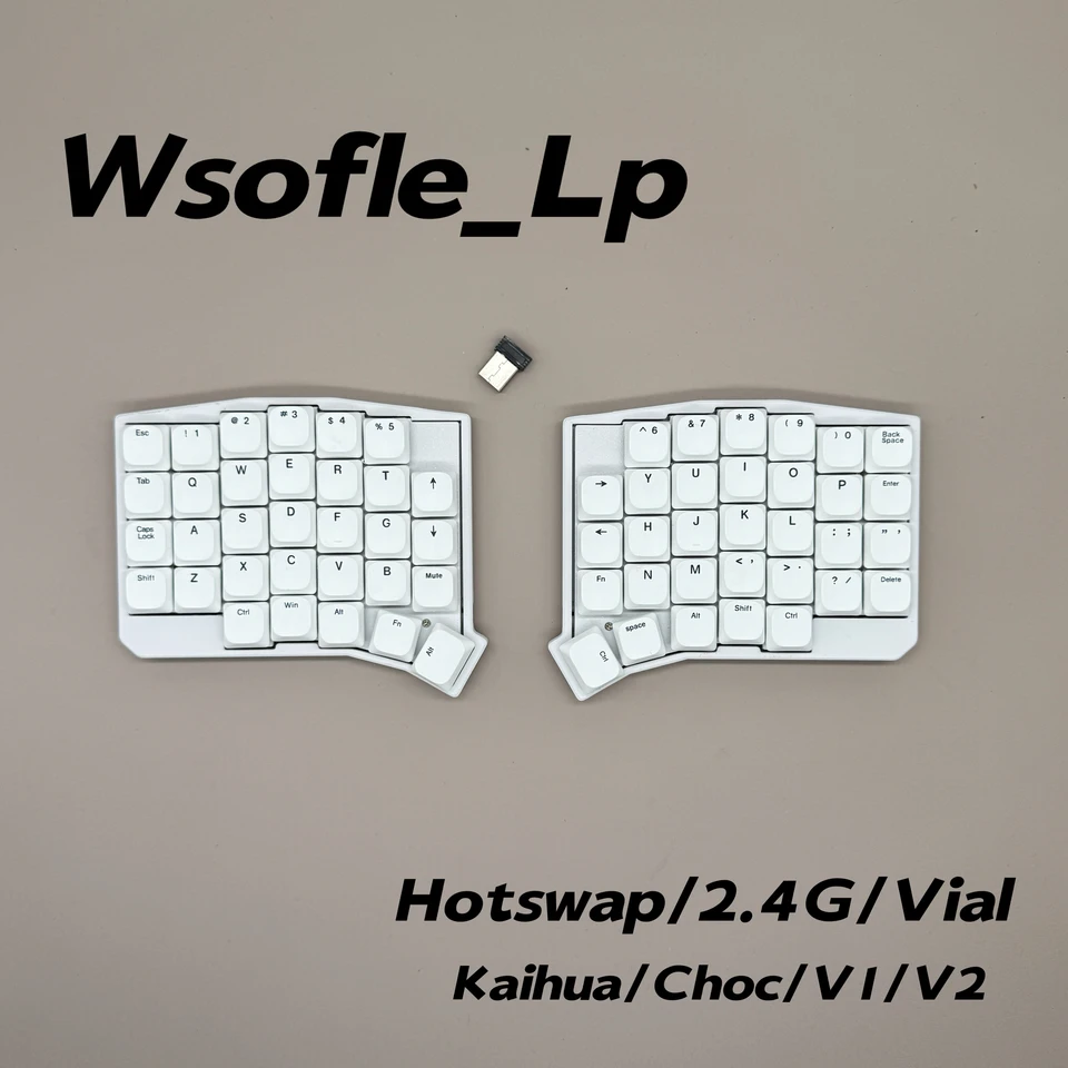 SOFLE ロープロファイル分割キーボード 2.4G ワイヤレスメカニカル
