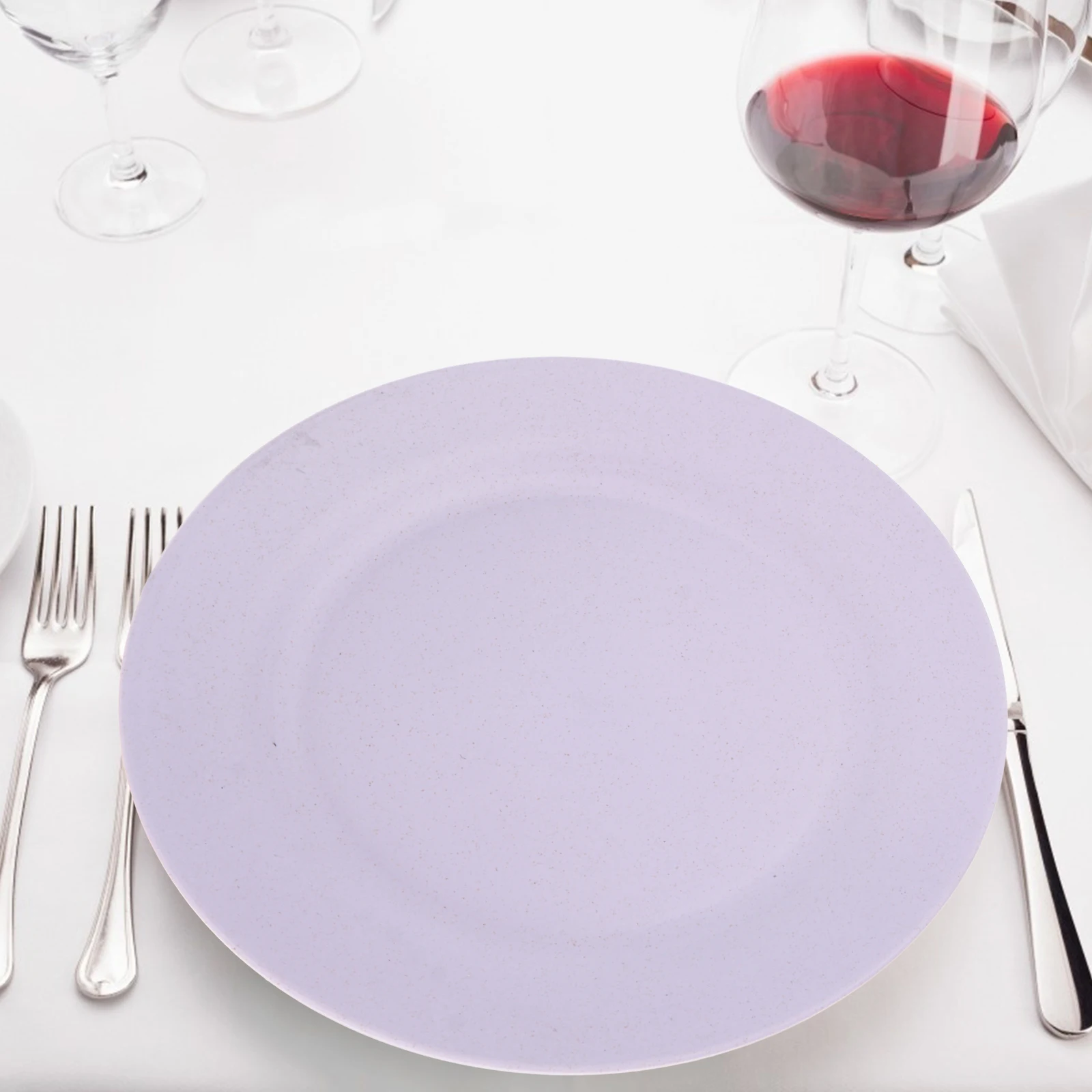 

5Pcs Wheat Straw Plates Practical Salad Dessert Steak Clean Dishwasher Household Restaurant Cafe