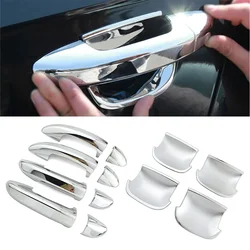 For Volkswagen VW Passat B6 B7 2005-2015 Car Styling Chrome Door Handle Cover & Door Bowl Cover 2006 2009 2010 2011 2012 2013