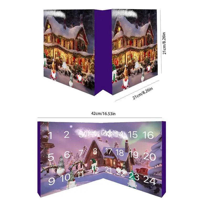 Рождественская кукла-гном, Адвент-календарь, аниме-персонаж, календарь обратного отсчета, портативный 24-разный персонаж, подарок для рождественской вечеринки