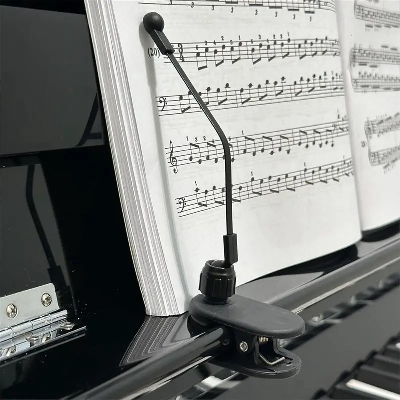 【TRAVEL ESSENTIAL】Universal For Piano Music Book Clip Adjustable Sheet Music Clip Page Holder Score Support For Keyboard Player