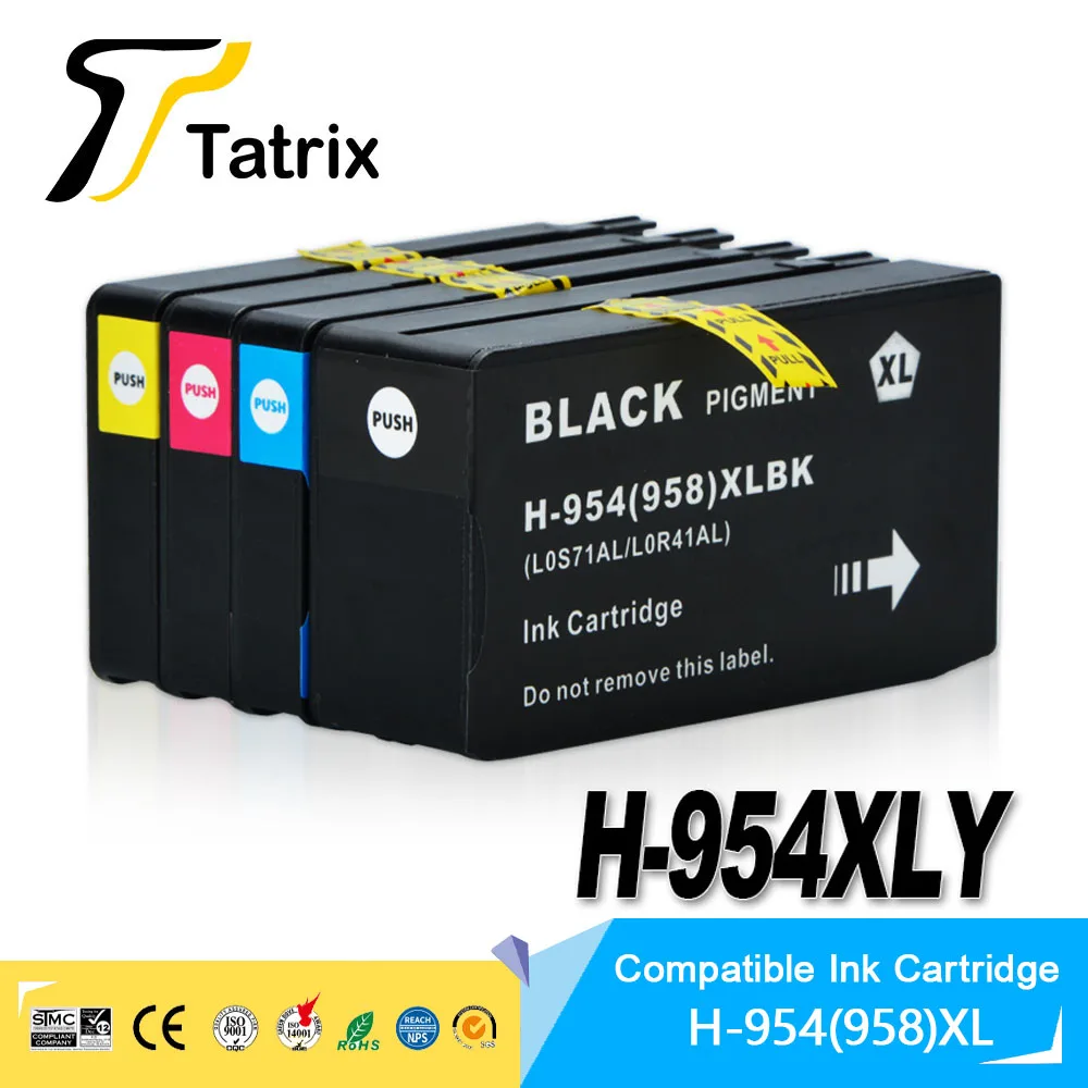 

Картридж с чернилами BK/C/M/Y для принтера HP OfficeJet Pro 954 7740 8210 8710 8715 8716 8720 8725 8730