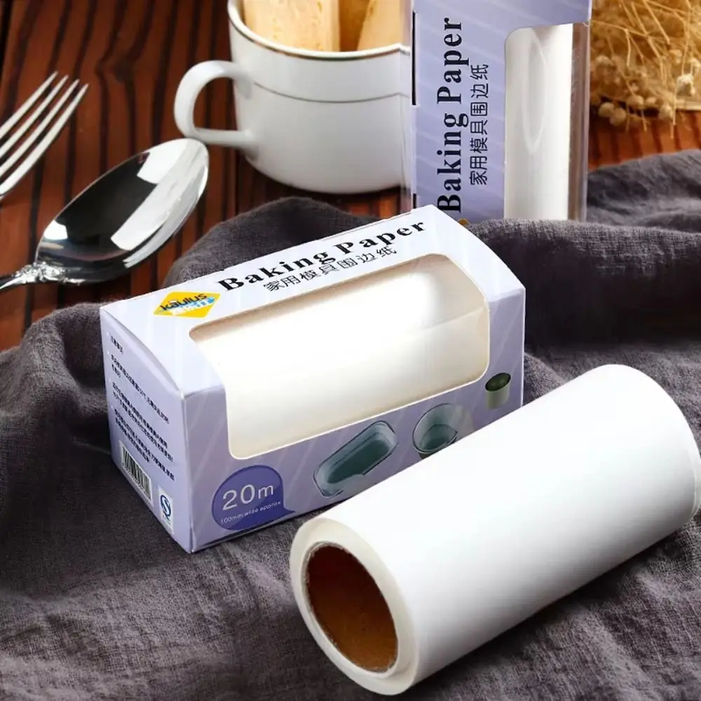 20pcs Non-Stick Baking Paper Heat Resistant Pre-Cut Oil Paper Liners Oil Resistant Baking Parchment Sheets Microwave Oven