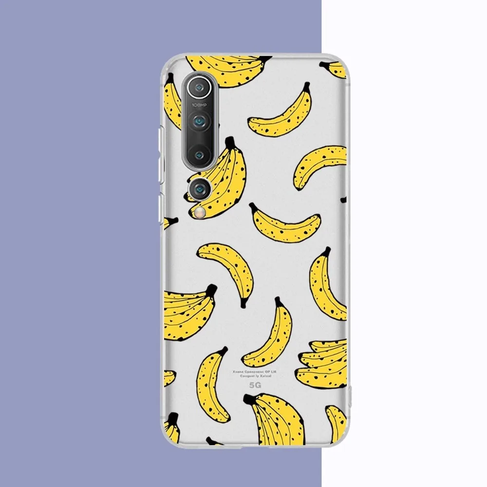 Fashion Summer Fruit Phone Case For Samsung S 20 21 22 23 for Redmi Note7 8 9 10 for Huawei P20 30 40 Clear Case