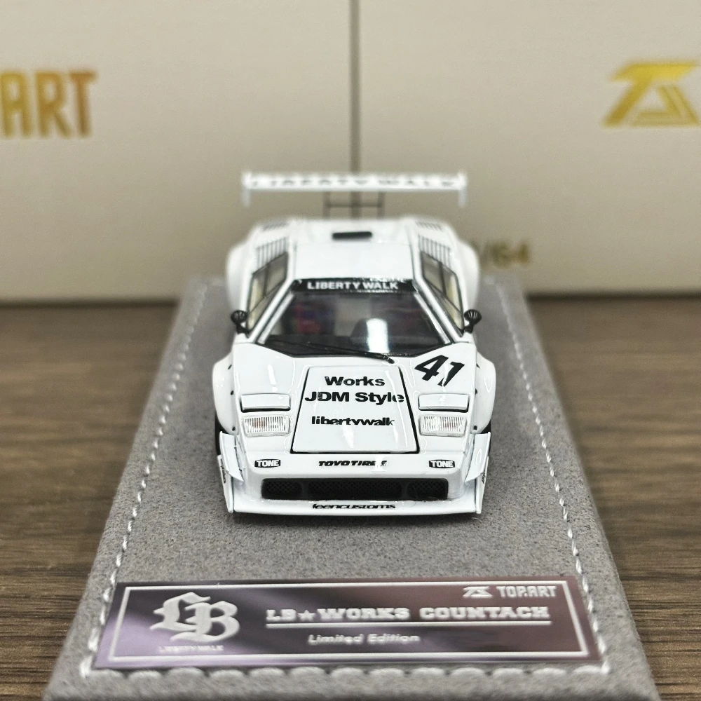 

Topart 1:64 LBWK Countach 41 # Полнооткрытая коллекционная модель автомобиля из сплава белого ограниченного выпуска