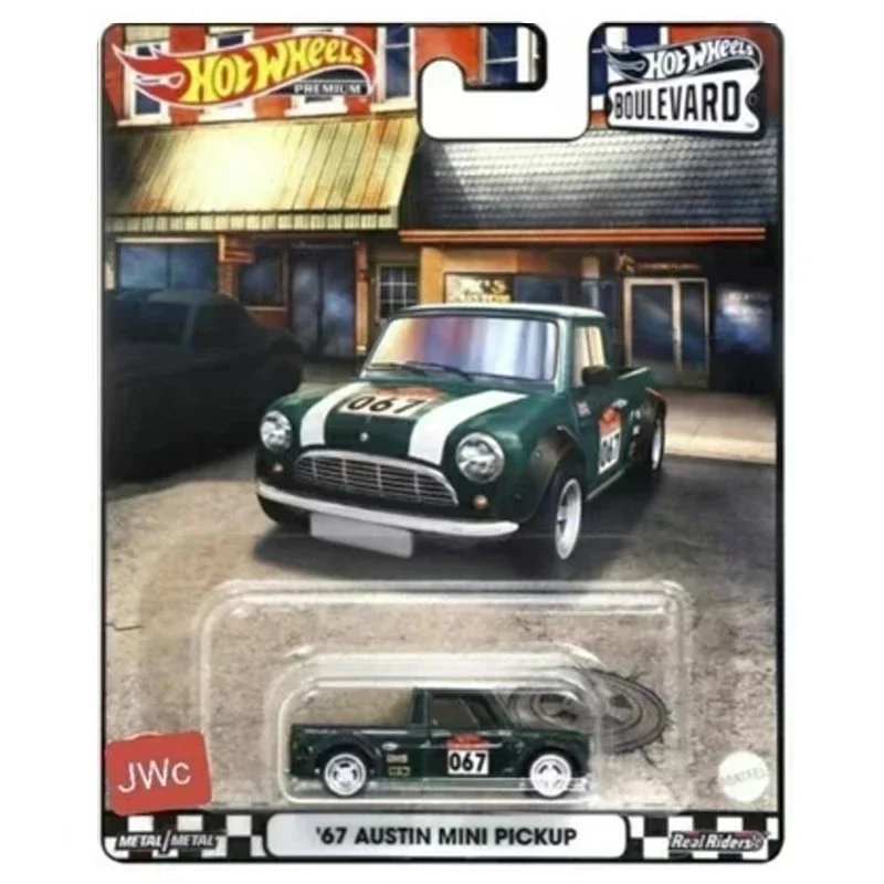 Originele Hot Wheels Premium Auto Boulevard Diecast 1:64 Voiture Land Rover Defender Austin Mini Pickup Kid Jongens Speelgoed voor Kinderen