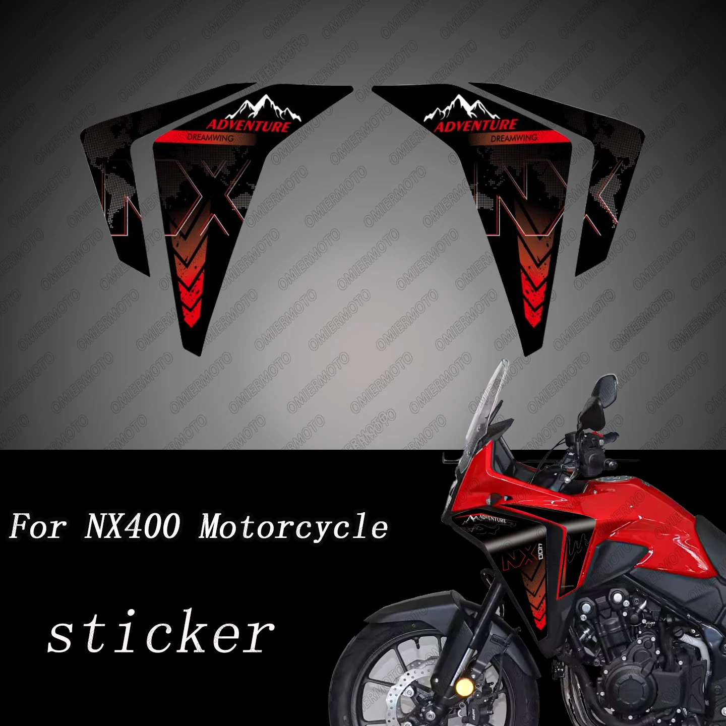 

Motorcycle Accessories Fairing Protector Sticker Decals For HONDA NX400 NX 400