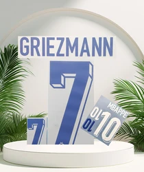 France Name sets 2024/25 GRIEZMANN home and away iron on GIROUD THURAM HERNANDEZ DEMBELE France name and number top quality