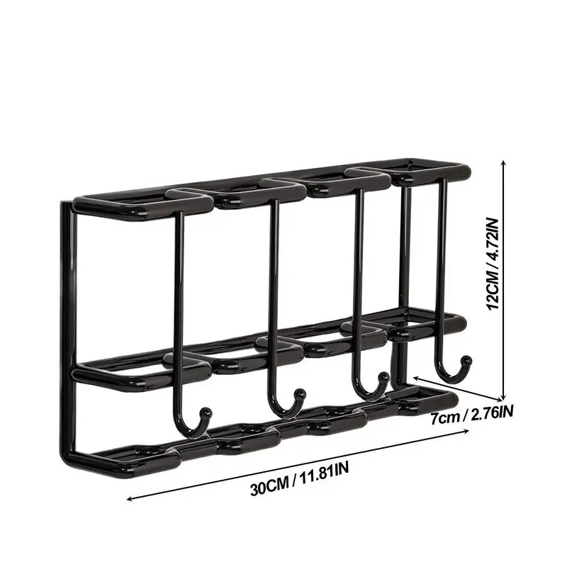 منظم المظلة للجدار 4-فتحة الحائط مظلة معدنية تخزين حامل اللوازم المنزلية توفير المساحة المنظم المنزل