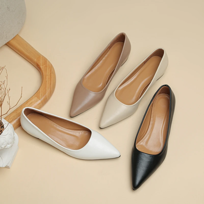 Nieuwe Puntige Neus Ondiepe Mond Vierkante Hak Kleine Leren Schoenen Dames Elegante Mode Hoge Hakken Jurk Schoenen Zapatos Mujer