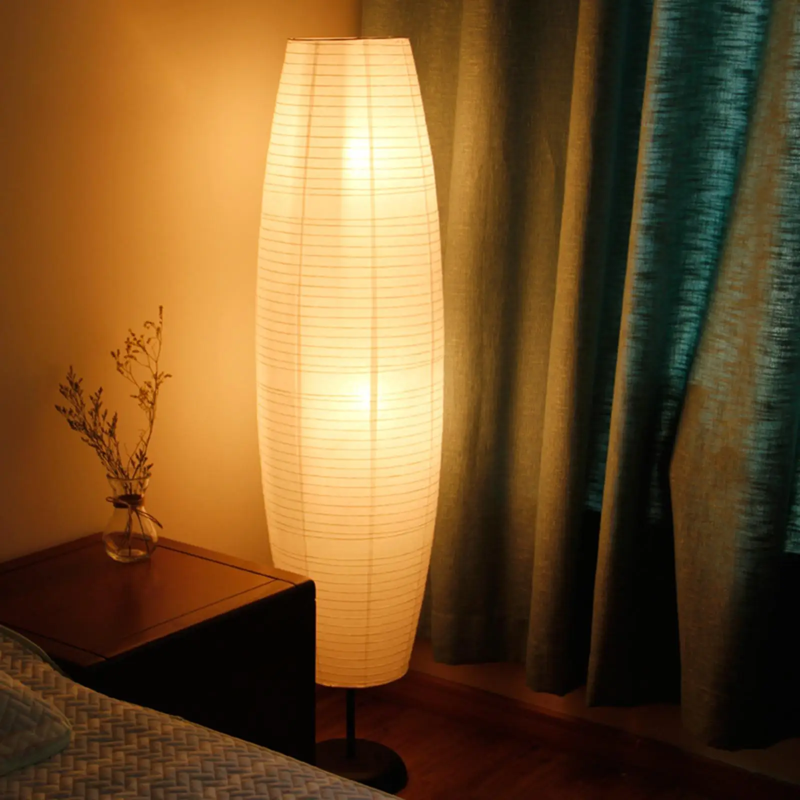 1pc Rice Paper Floor Lamp  Cover for Contemporary Floor Lamp  Bedrooms