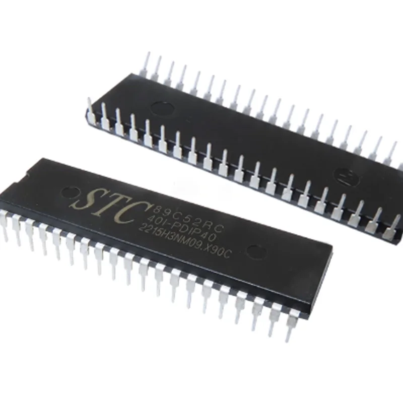 10Pcs New Original Stc89C52Rc-40I-Pdip40 Stc89C52Rc Single-Chip Microcomputer Microcontroller Chip