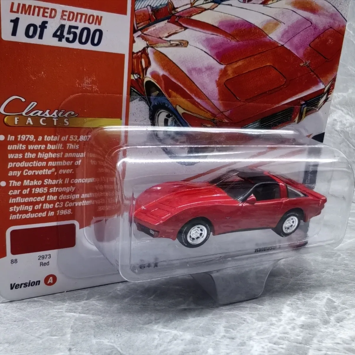 Johnny Lightning 1:64 1979 Chevrolet Two-door Coupe Die-cast Rubber Tires Alloy Car Model