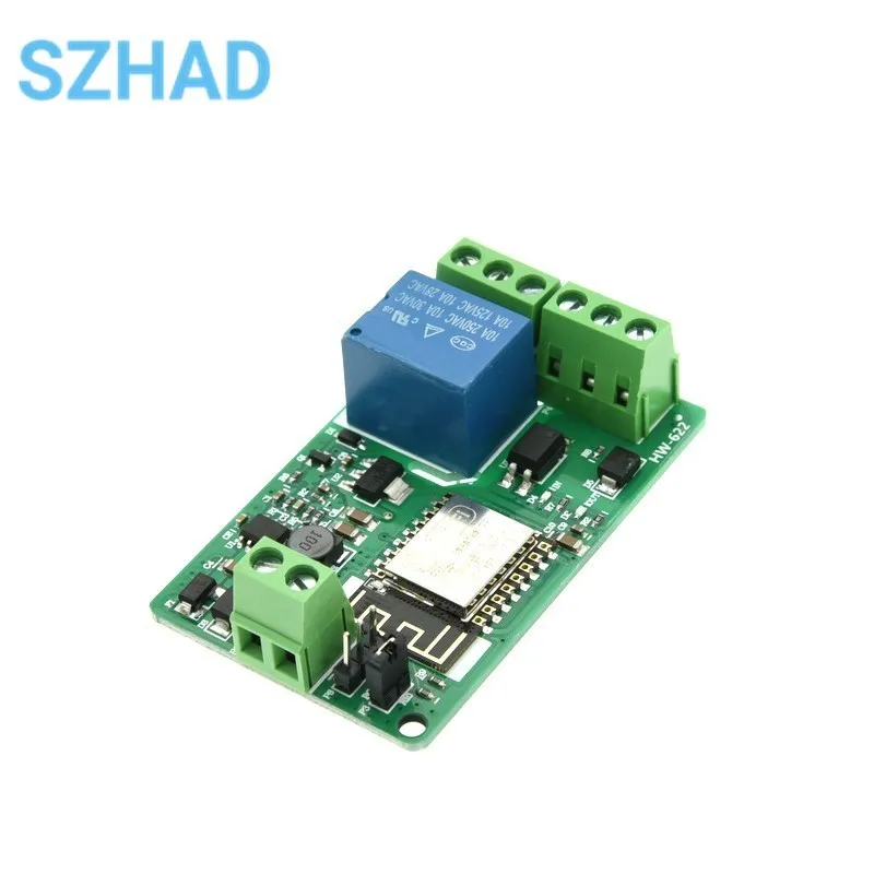 ESP8266 Relay Module 10A 220V Network Relay WIFI Module Input DC 7V~30V 4 Layers Board TVS Input Automatic Protection