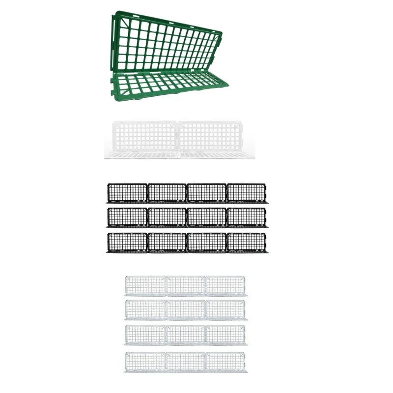 12-Panel Furniture Blocker Set with Slide-In Bases and Extendable Linked-Panel Layout for Sofas, Bed Frames, and Cabinets