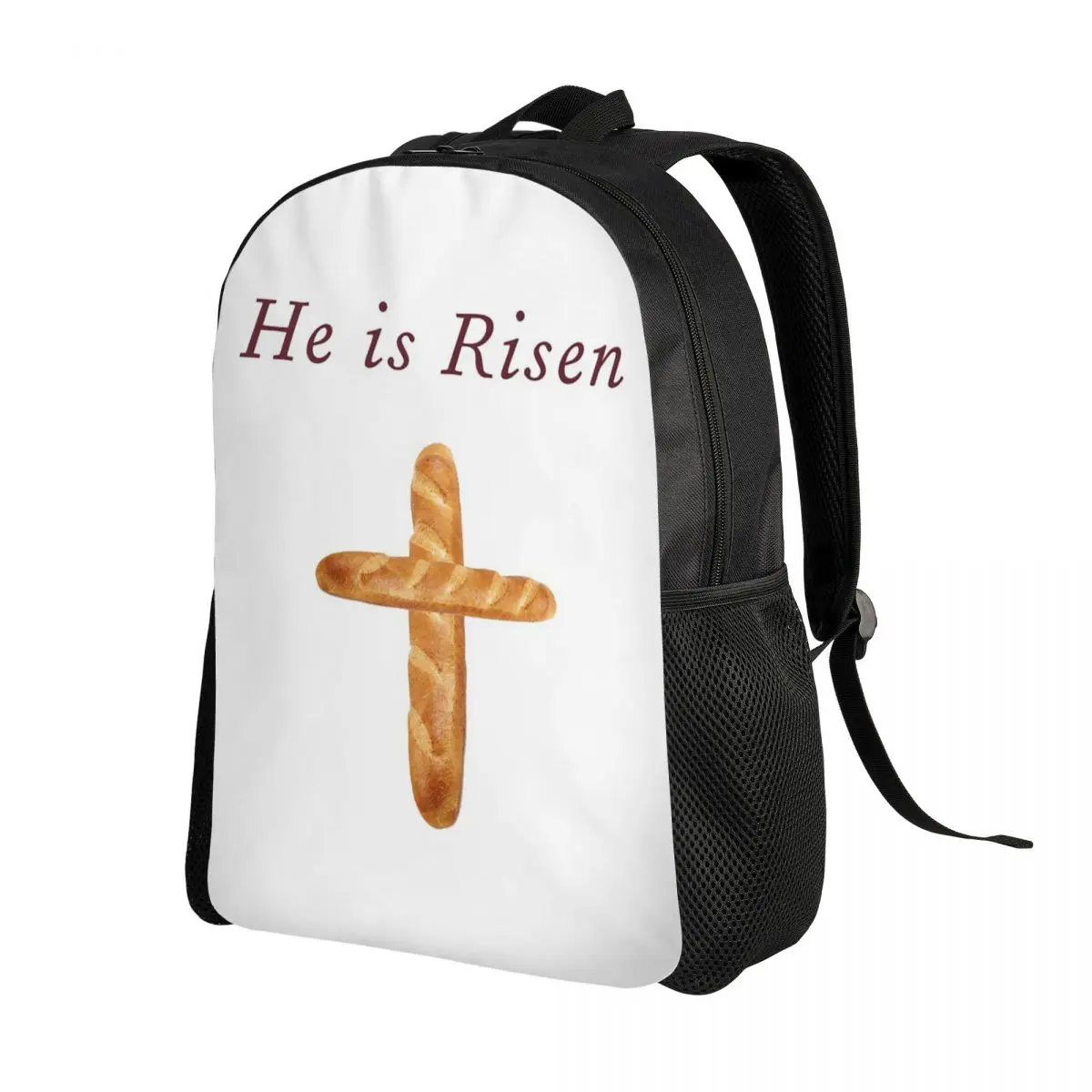 He Is Risen, Shirley's Bread Apron (Community) Backpack Daypack Large Capacity Children BookBag School Bag Shoulder Bags