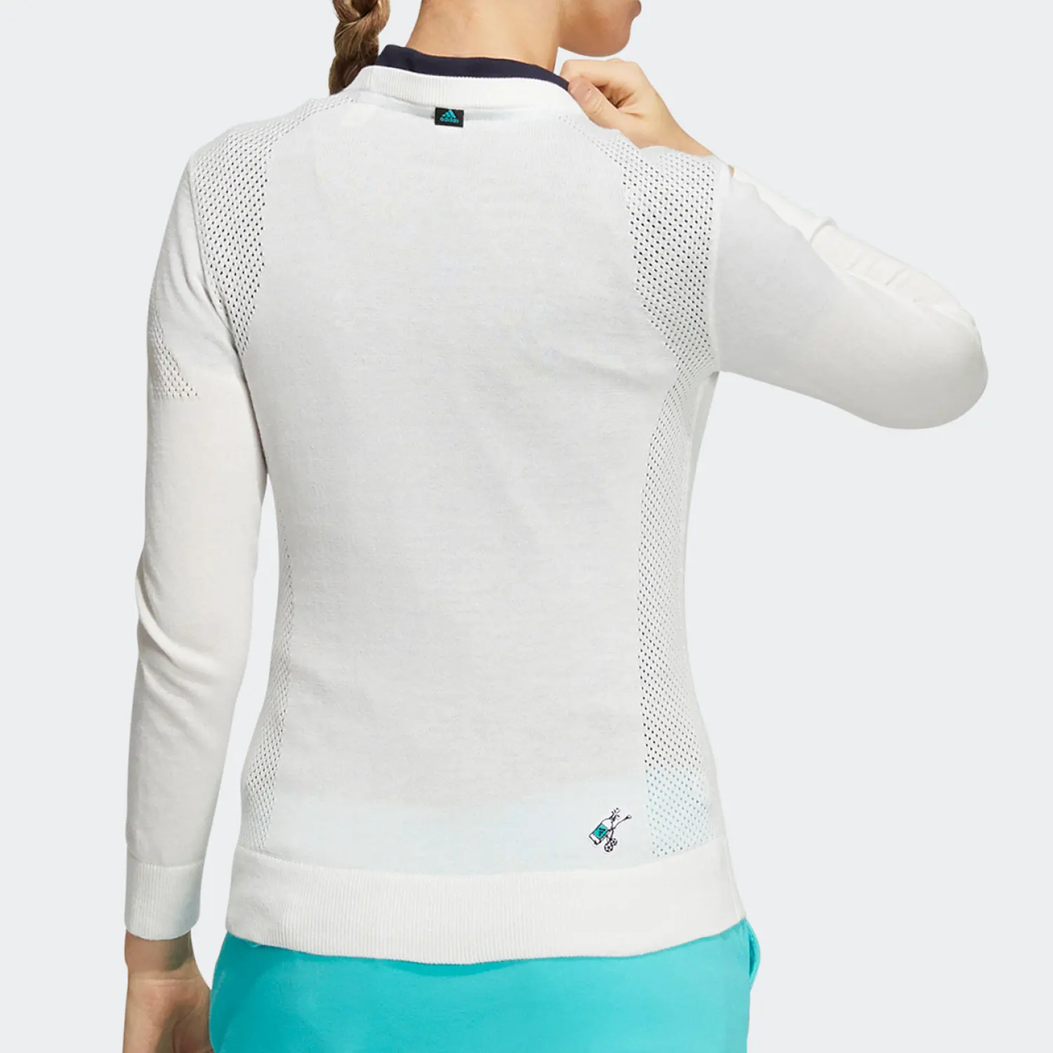 Adidas Authentic Neo Women's Spring New Season Golf Knit Sweatshirt HA5845