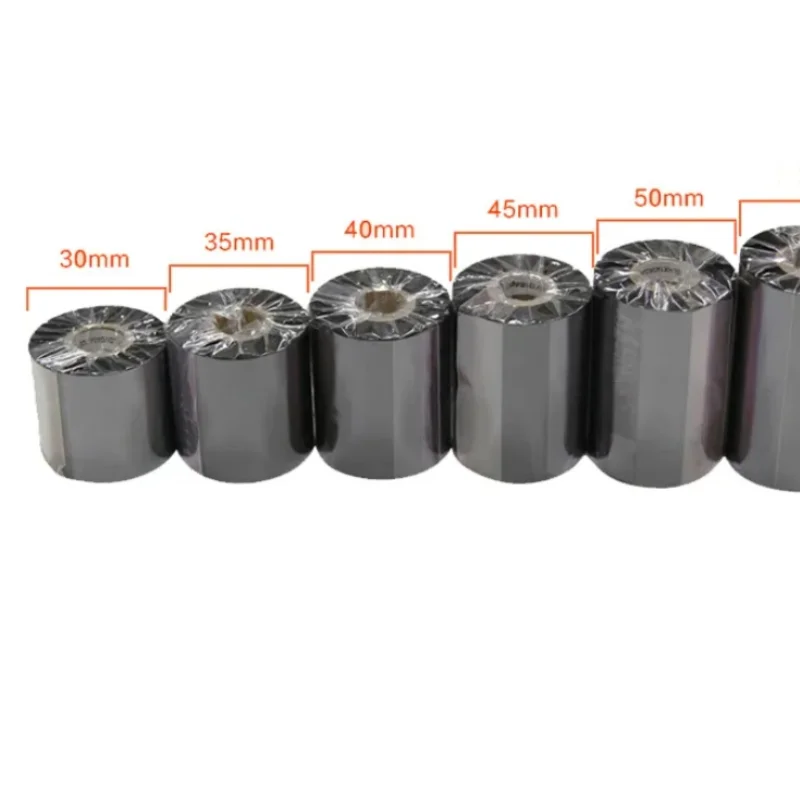 Nastro di carbonio lavabile nero per etichette di abbigliamento Nastro per etichette in nylon da 30 mm/35/40 per stampanti