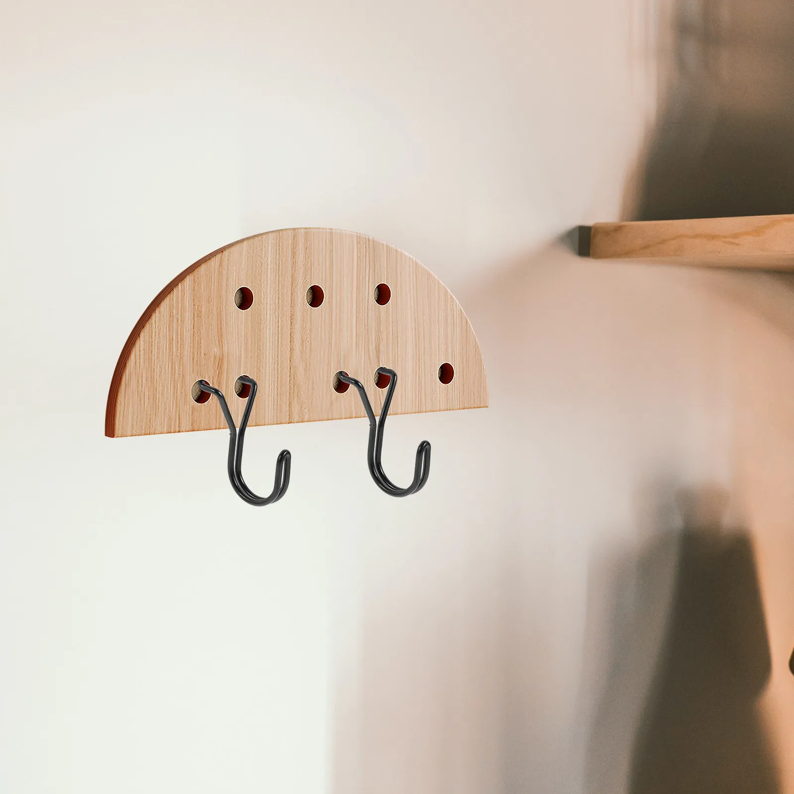 

5 шт. черных Y-образных крючков для перфорированных панелей, сверхпрочные металлические вешалки для ключей, украшений, инструментов, для организации хранения на перфорированной доске/стене