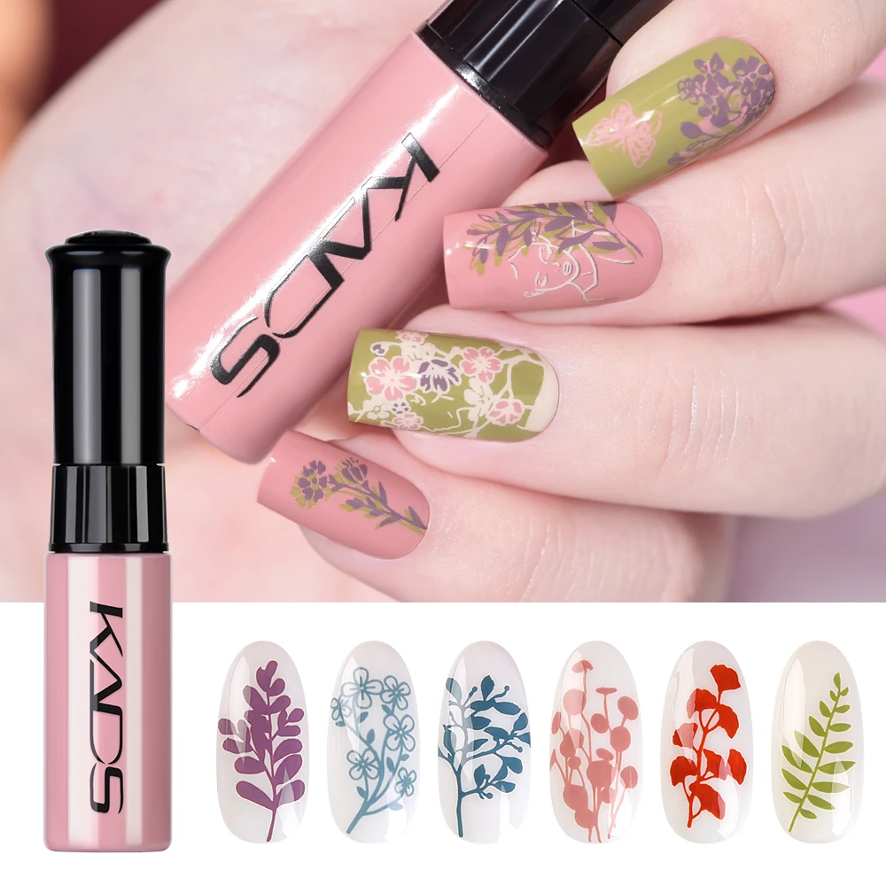 Kleurrijke nagel stempelen polish 7ml nagel specialiteit lak kunst decoratie vingernagel tip druk met stamper sjabloon manicure tool