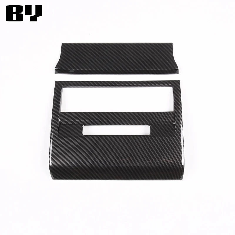 For Land Rover Range Rover Sport 2023+ ABS carbon fiber car rear air conditioning outlet frame sticker car interior accessories