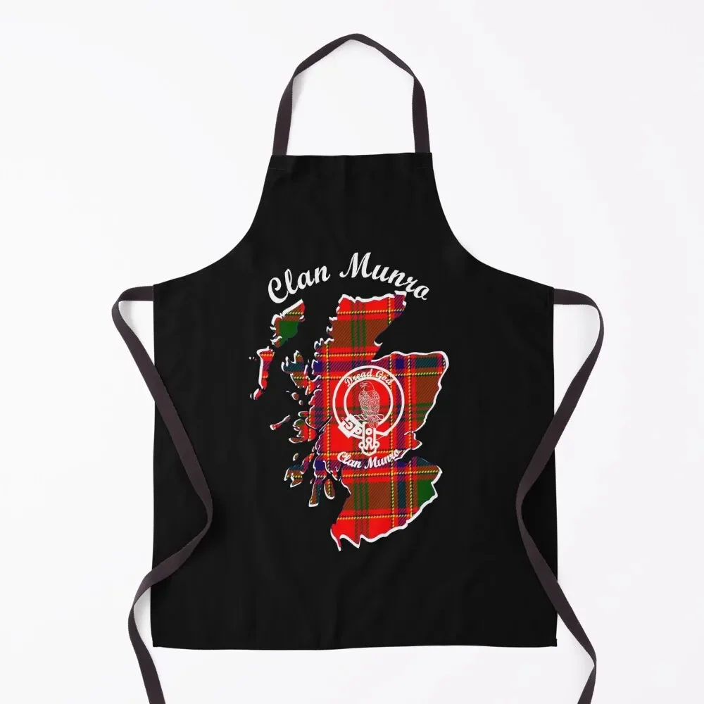 

Clan Munro Scotland Map Crest Apron professional hairdressing professional hairdresser Women's Home Clothes Apron