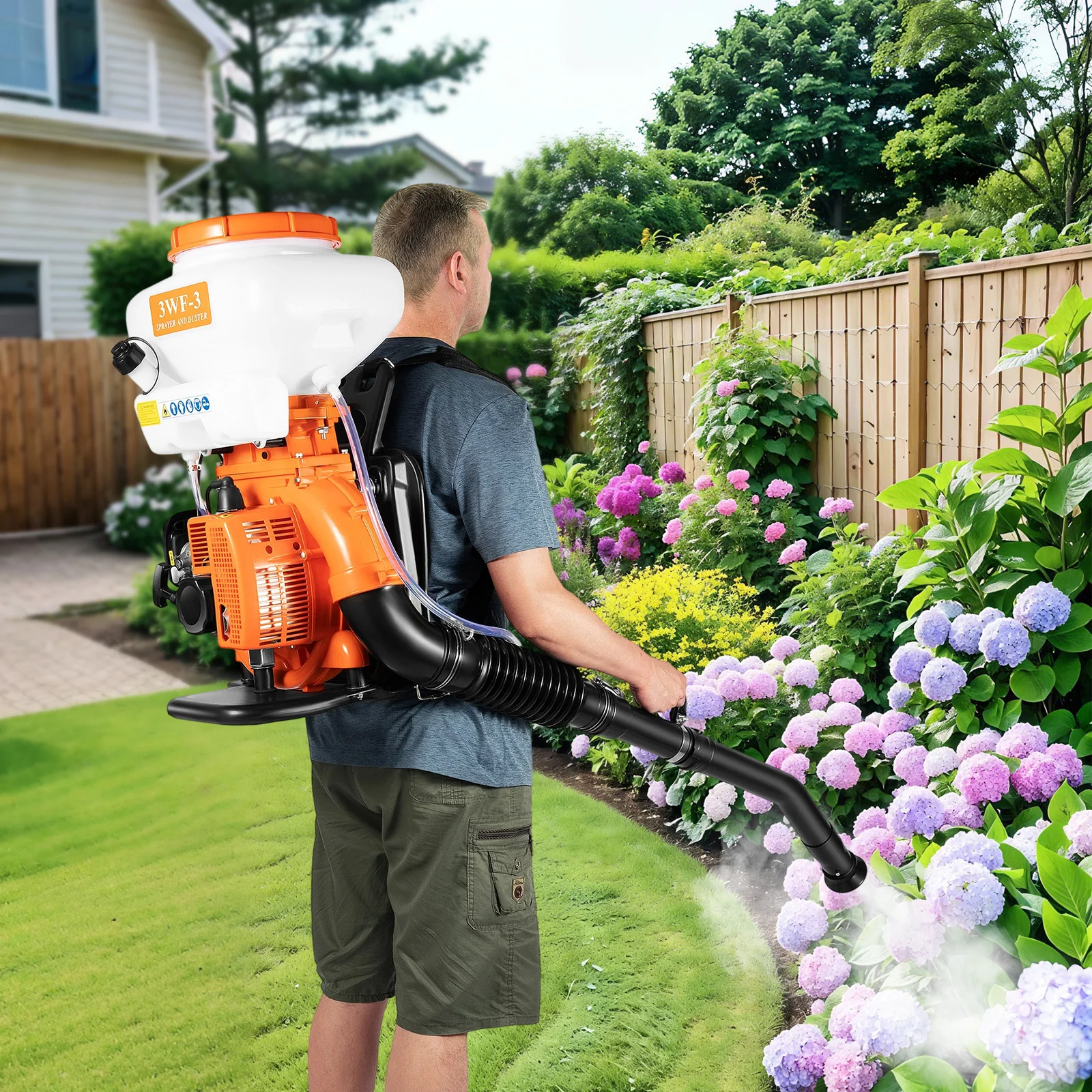 41.5CC 2.13KW Gas Powered Back - Crop Sprayer Backpack ulasan dan harga