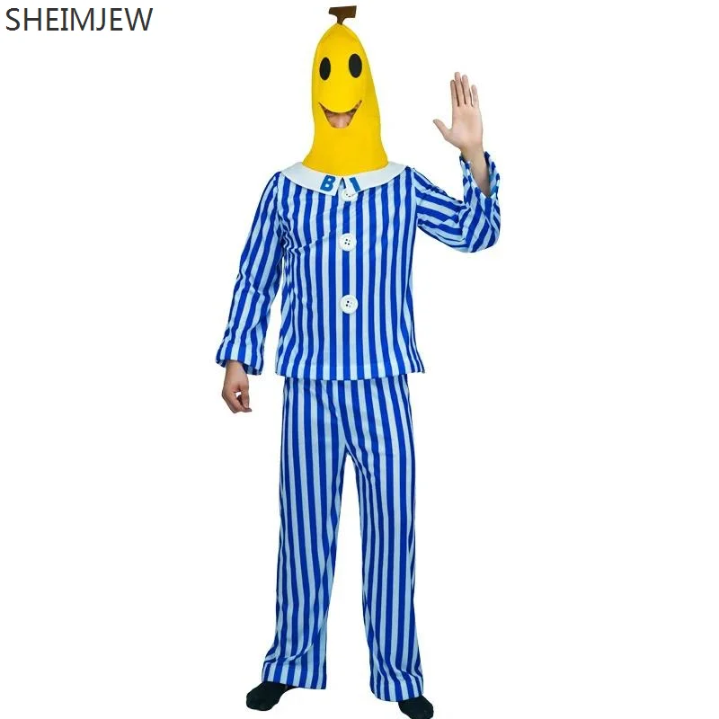 2024 Hospital Illness Cosplay Bananas In Pyjamas Costumes Diseased Banana Masquerade Cos Cosplay Performance Fancy Dress