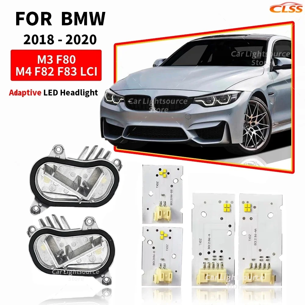 

White DRL Boards For BMW M3 M4 F80 F82 F32 F33 F36 LCI 420i 430i 2018-2020 Adaptive LED Headlight Daytime Running Light Module