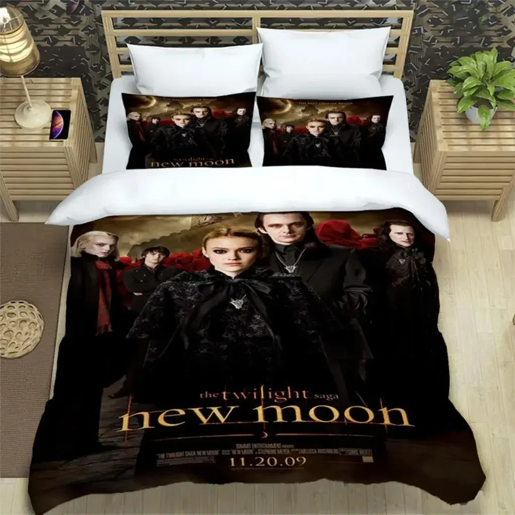 

Twilight Print Three Piece Bedding Set Fashion Article Boys Or Adults For Beds Quilt Covers Pillowcases Bedding Set Gift