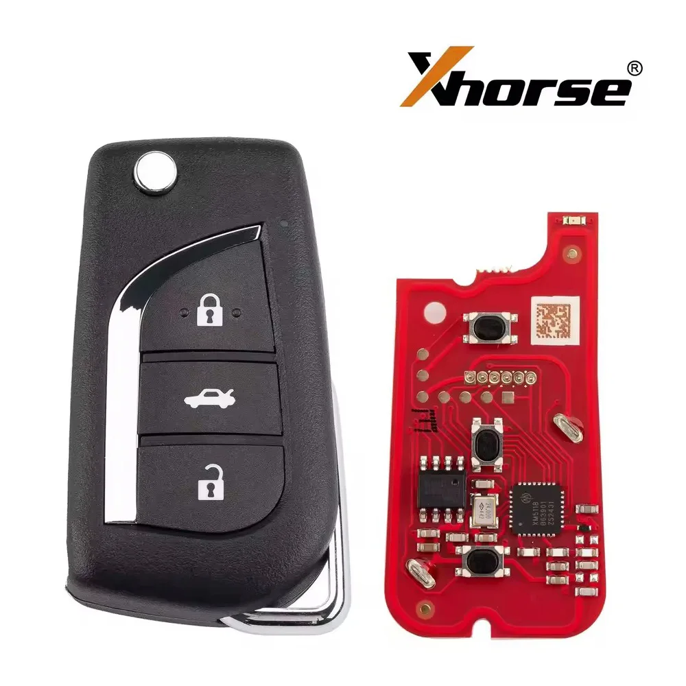 1/5pcs/lot XHORSE XKTO20EN XK Series for Toyota 2nd Generation Universal Smart Key 3 Buttons upgrade of XKTO00EN Remote Key