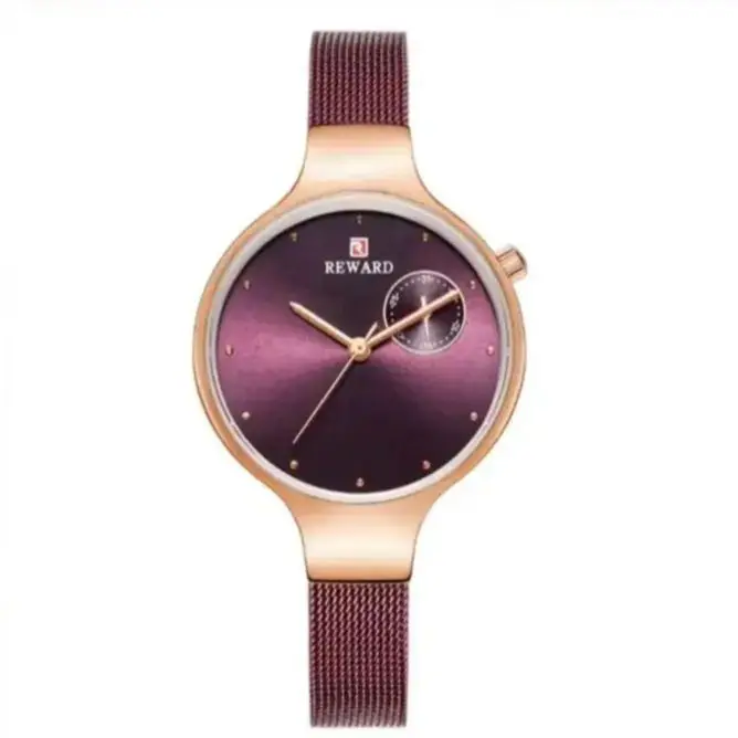 Simple and Atmospheric Circular Dial Calendar Table, Fashionable and Multifunctional Waterproof Women's Electronic Watch