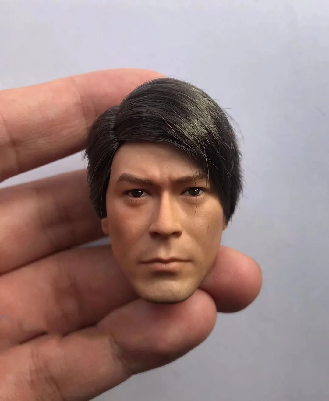 

Asia Actor 1/6 Louis Koo Tin Lok Head Carving Sculpt Planted Hair Soldier Model For 12'' Action Figure Body