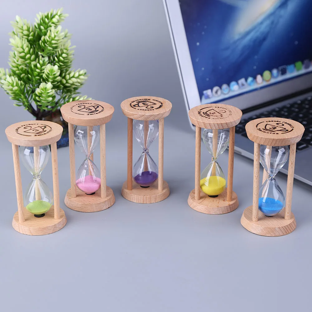 Wooden Sand Clock 3 Minutes Hourglass Sandglass Toothbrush Timer Children Gift Crafts Sand Clock Hourglass Timer