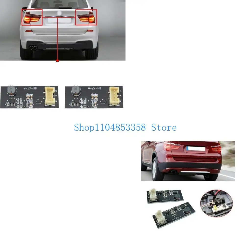 

652F 2Pcs Rear LED Light Replacement Board B003809.2 Tail Light LED Chip for F25 2011-2016 Tail Light Driver Chip Board