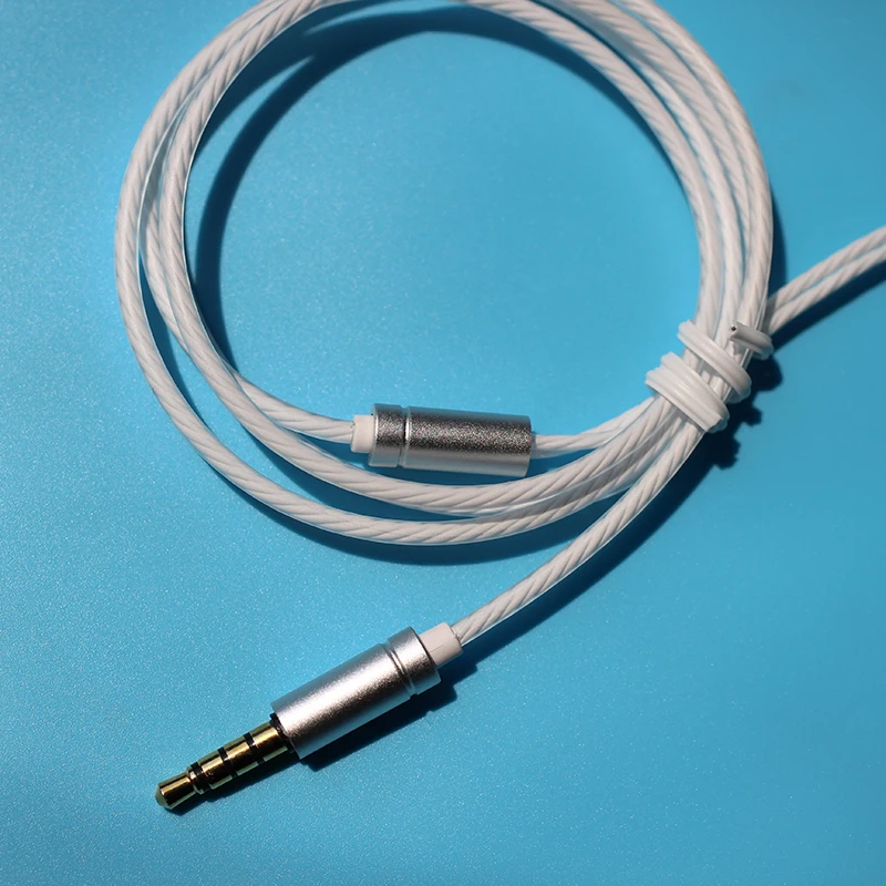 マイク付き銅ケーブル,3.5mm,1ピース,イヤホンアクセサリー,ボリューム修理ヘッドセット