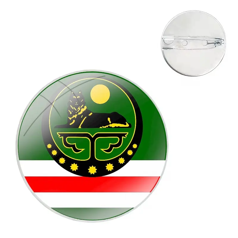 Flag Of Chechnya Art Badge Brooch Pin Accessories For Clothes Backpack Decoration gift