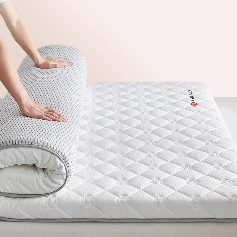 

Latex Sponge Mattress Floor mat Foldable Slow rebound Tatami pad Soybean fiber Cover 4/7cm thickness household mattresses