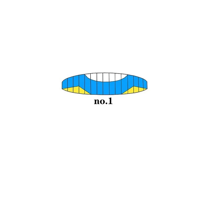 1PCS 1.5meters Remote-controlled Powered Paraglider Head Wingspan 1.5M Paragliding Canopy Equipment for Outdoor RC Glider Flying