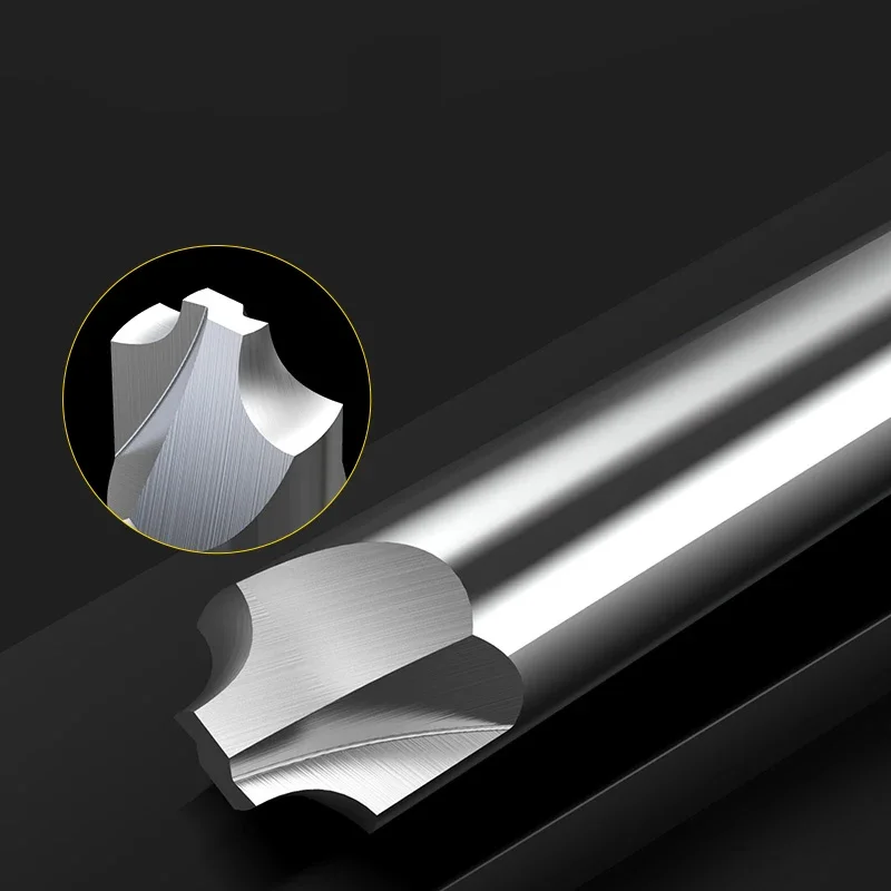 Fraise en bout d'arrondi d'angle HSS R1 ~ R15 R, coupe-cercle de rayon de filet d'angle, 60 ~ 110mm de long, Machine-outil