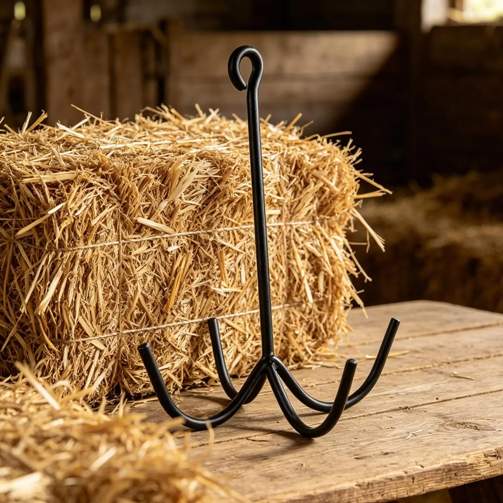 Horse Tack Hook 4 Prong Equestrian Gear Hangers 2 Pieces Tack Rack For Workshop Garage Utility Room Stable Barn Trailer Stall