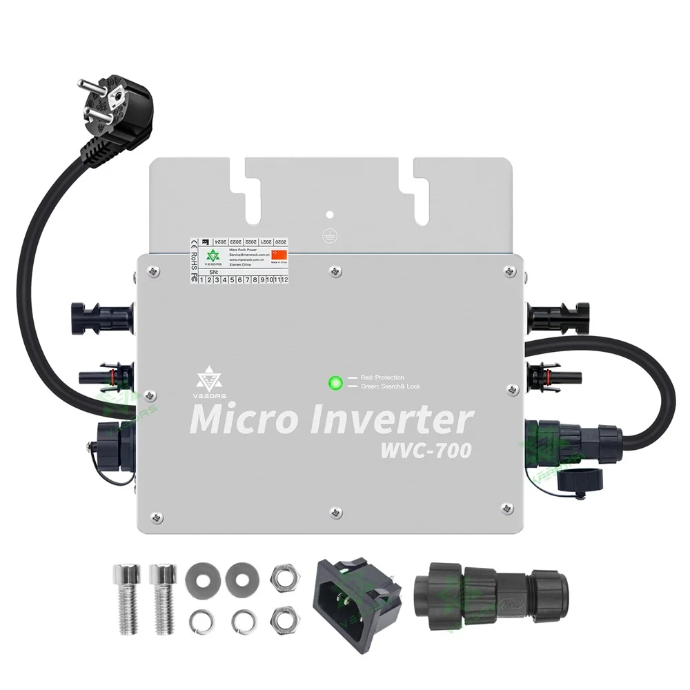 

700W 20-50VDC 120/230VAC Solar Grid Connected Micro Inverter, Can Be Used for 36, 60, And 72 batteries In Series or Parallel