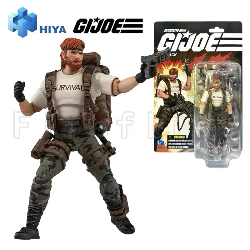 1/18 HIYA 3.75inch Action Figure Exquisite Mini Series G.I.JOE Firefly Commander Destro Flint Beach Head Anime Model Toy