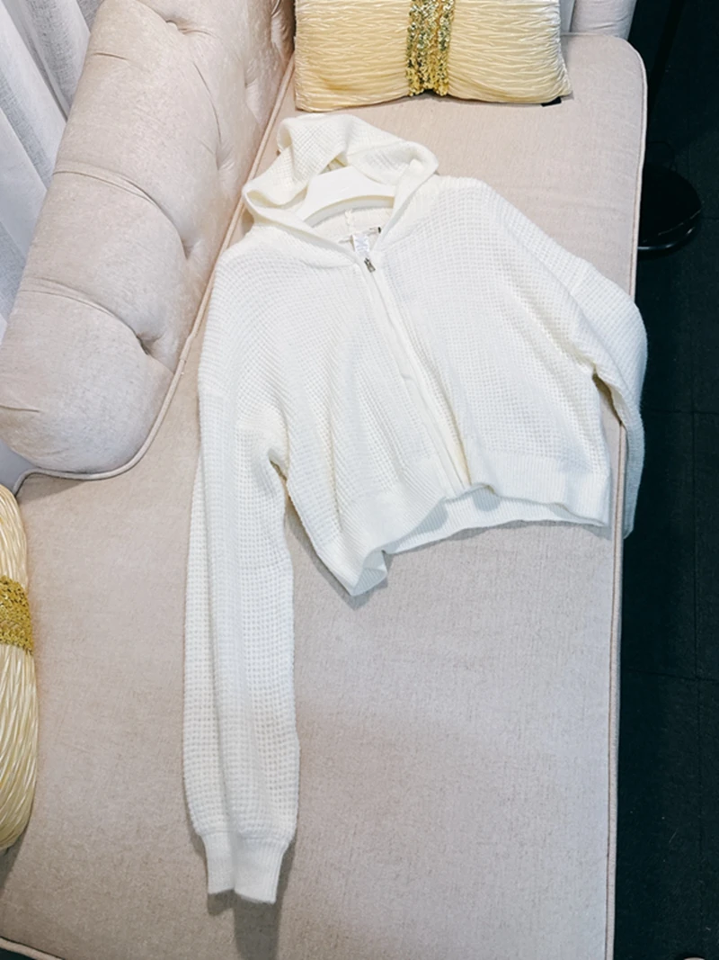 韓国風スレカジュアルゆったり快適ホームウェアアンチエイジングオープンカーディガン綿混紡ロングスリーブ丈カラー