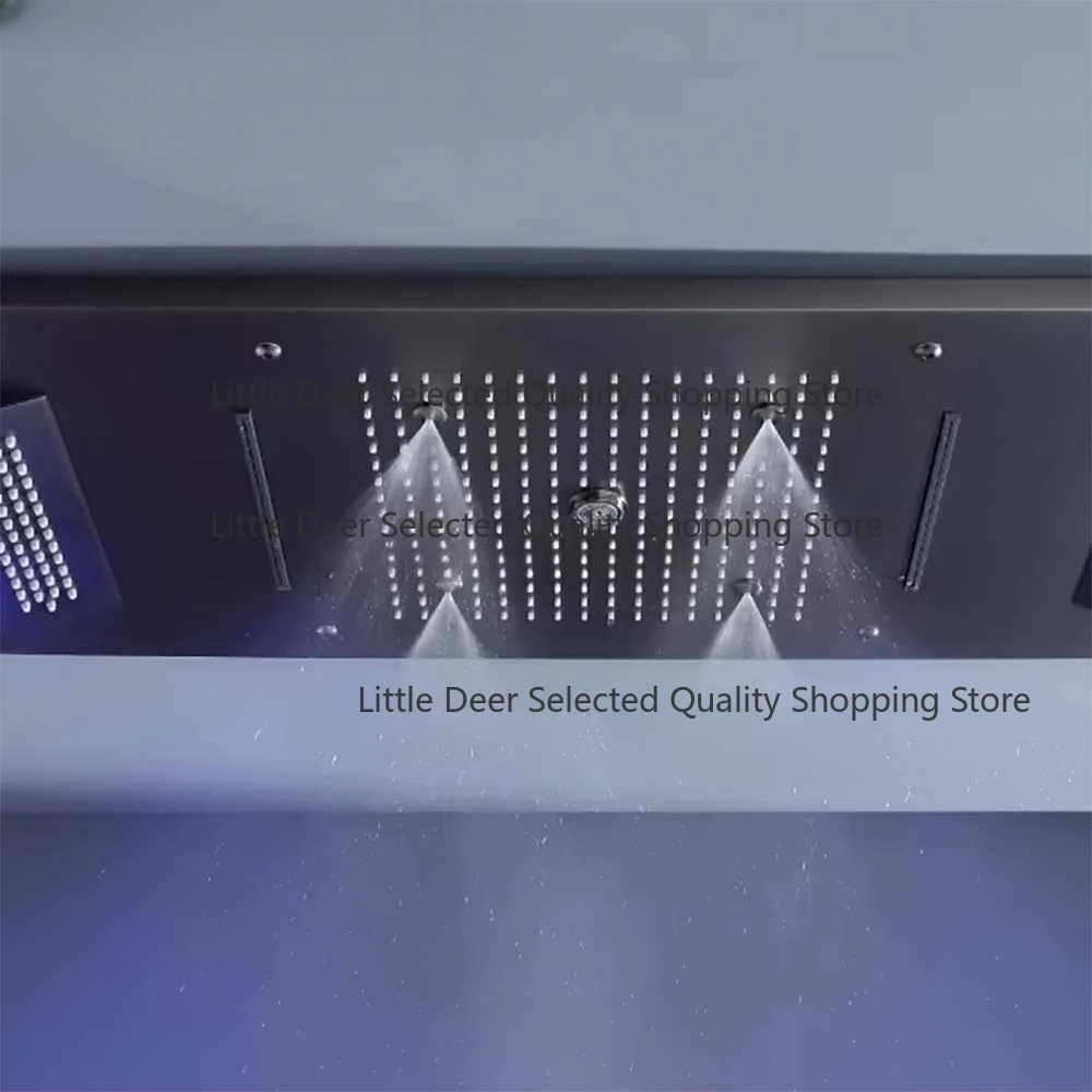 [ Customize ] Ceiling Digital Smart Shower System Led Rain Waterfall Mist Ceiling Rainfall Waterfall Shower Head  SUS304 Rain